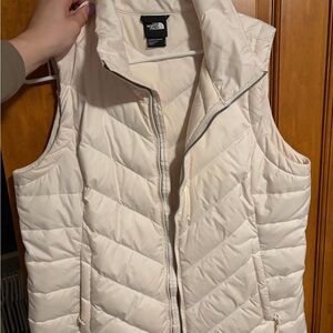 The North Face Off-White Quilted Vest